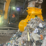 Grabful An OKB SG1000 grab at work in a waste transfer station